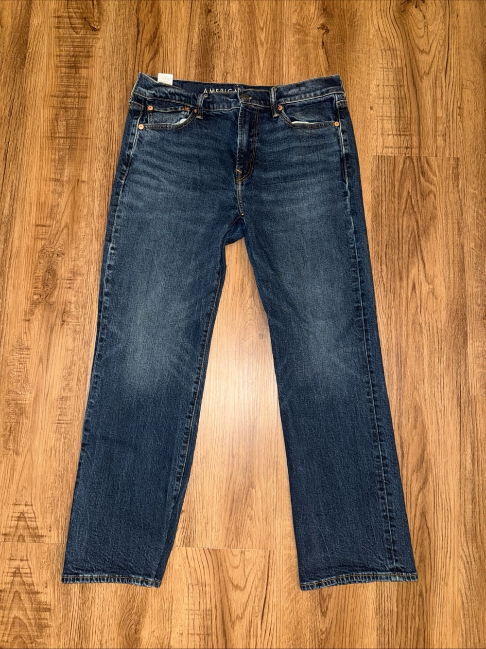 American Eagle Jeans Mens 33x30 Blue Original Boot Bootcut Cowboy Western Rodeo